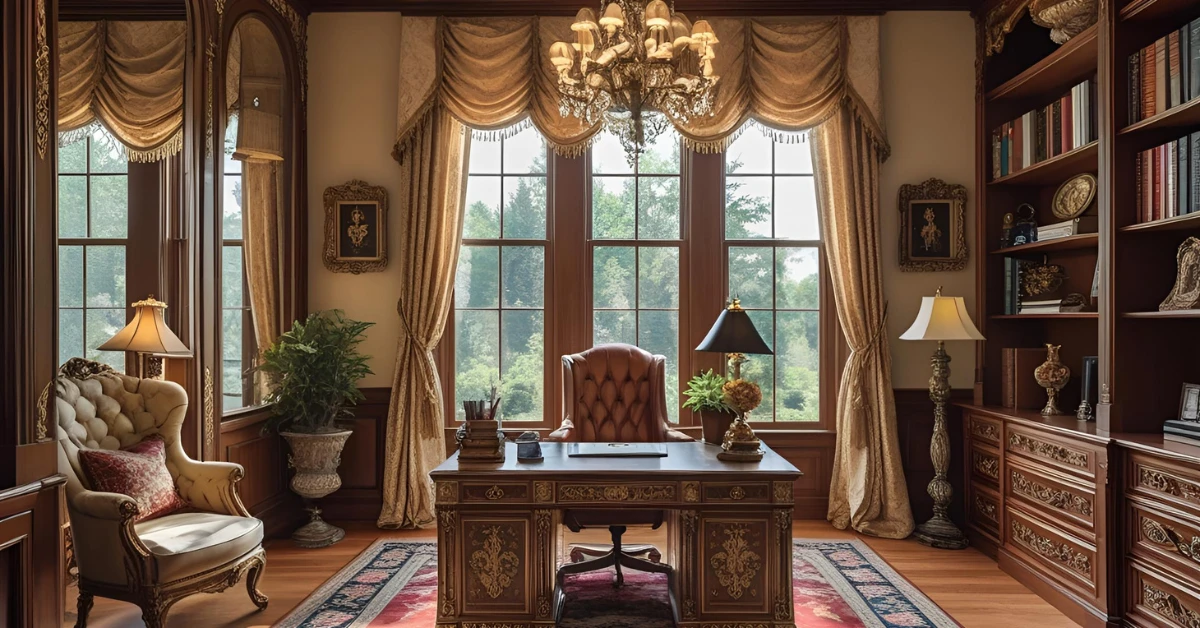 Sophisticated Victorian Home Office