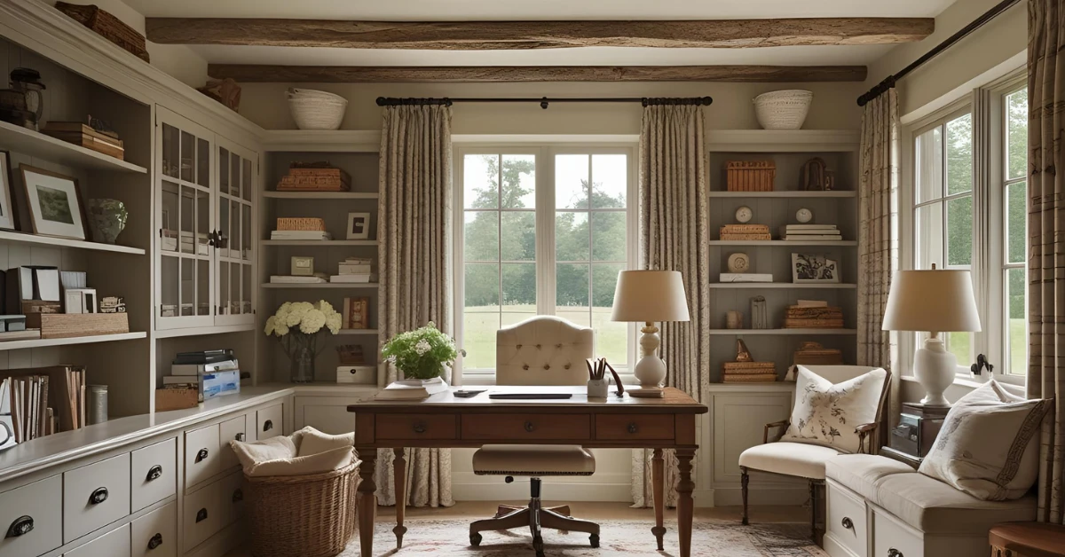 English Countryside Home Office: Cozy Design Ideas
