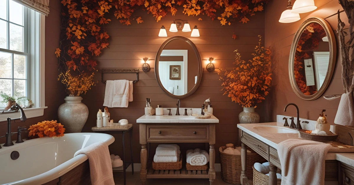 50 Warm Fall Bathroom Ideas for a Cozy Retreat