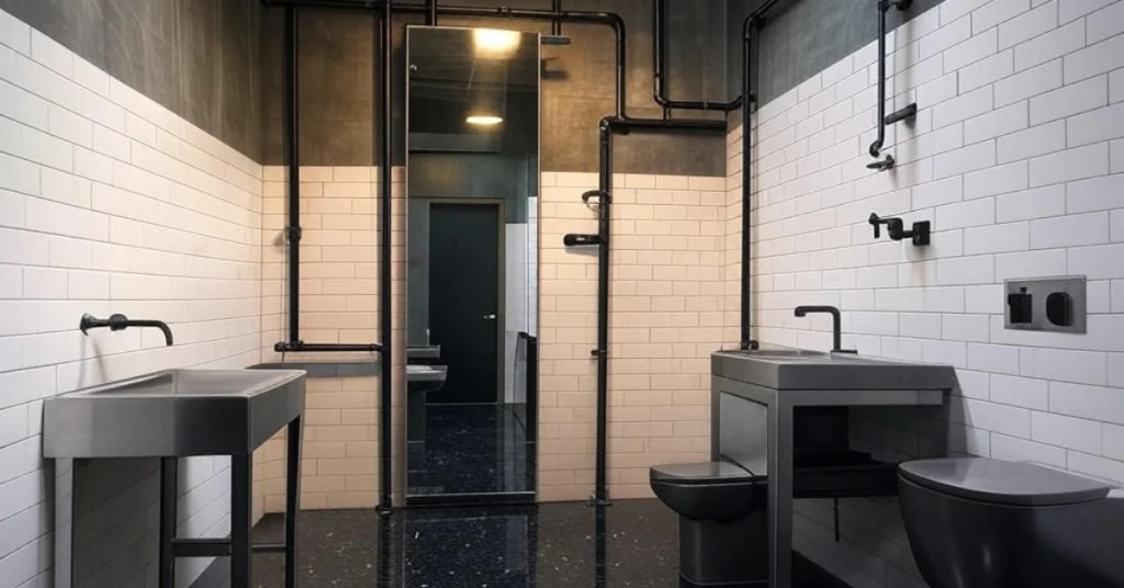 Color Schemes for an Industrial Bathroom