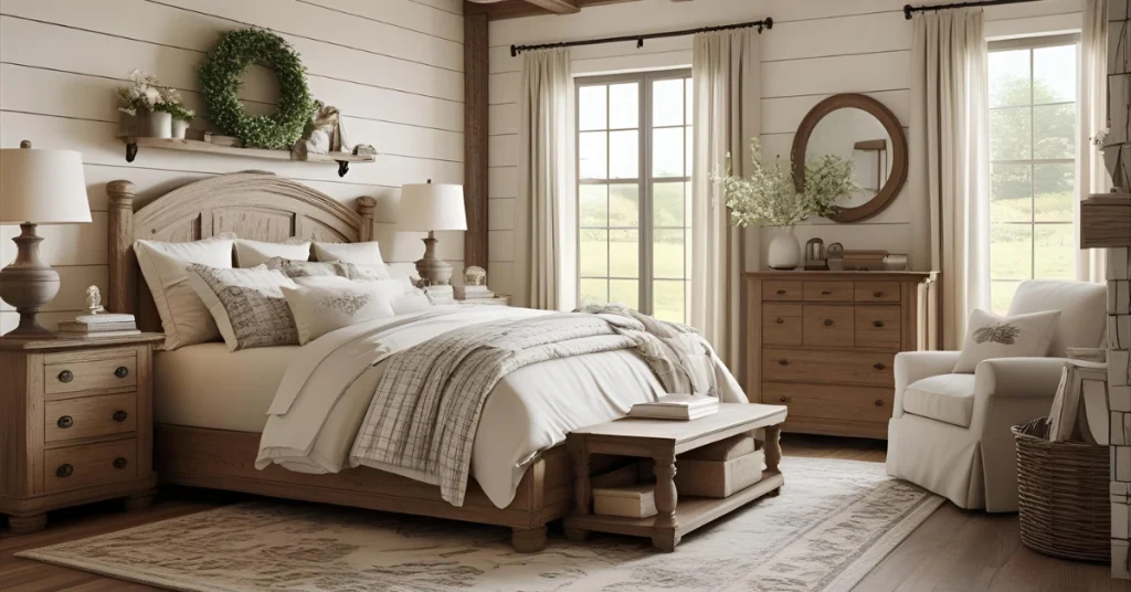Layout Tips for a Functional Farmhouse Bedroom