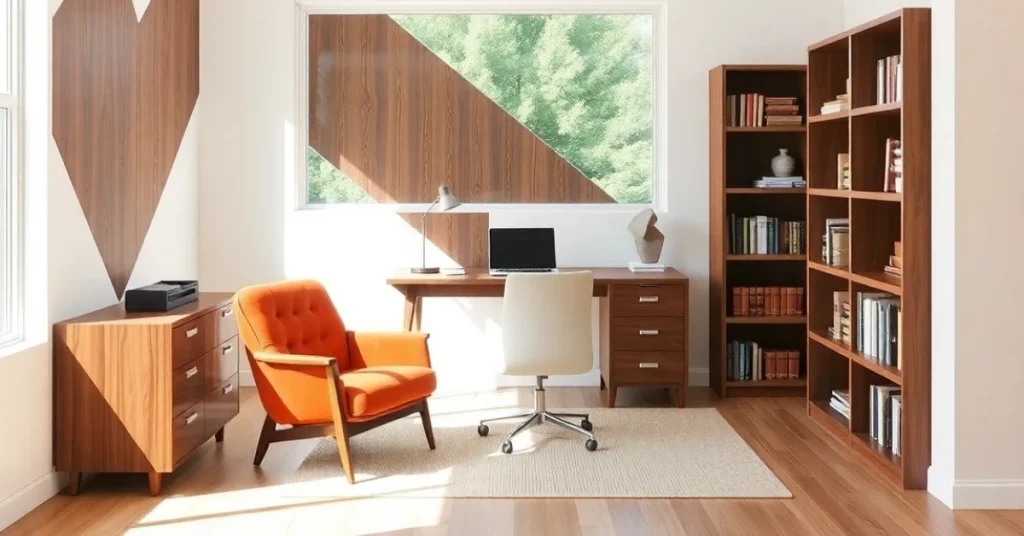 Inspiring Mid Century Modern Home Office Design Ideas