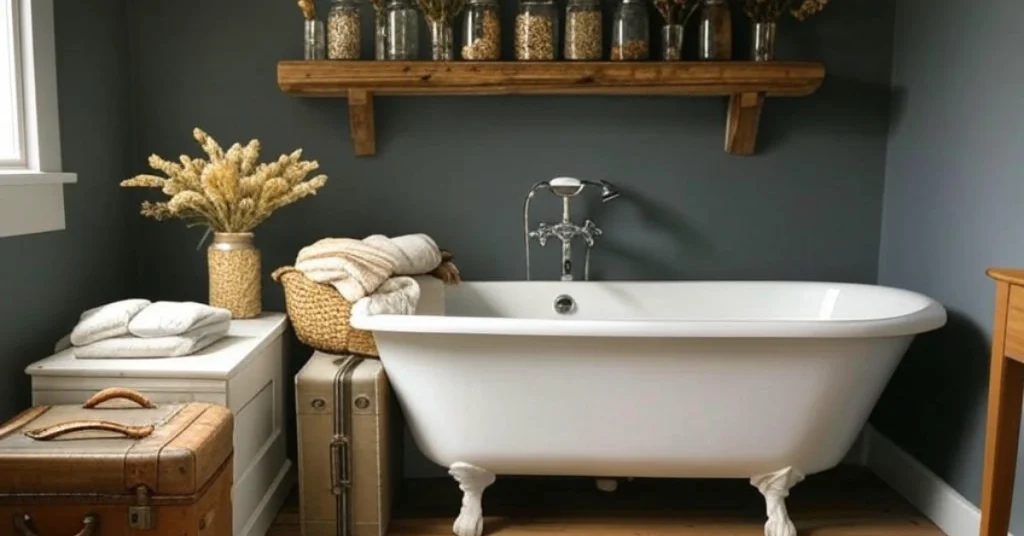 List: Storage Ideas for Small Dark Cottagecore Bathrooms