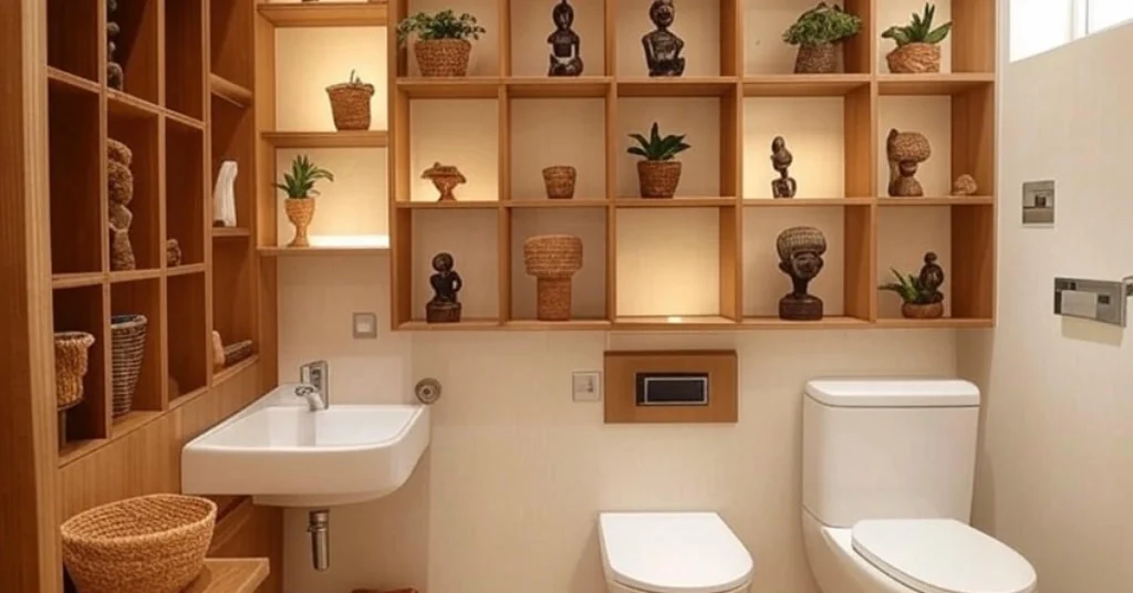 Afrohemian Bathroom for Small Spaces