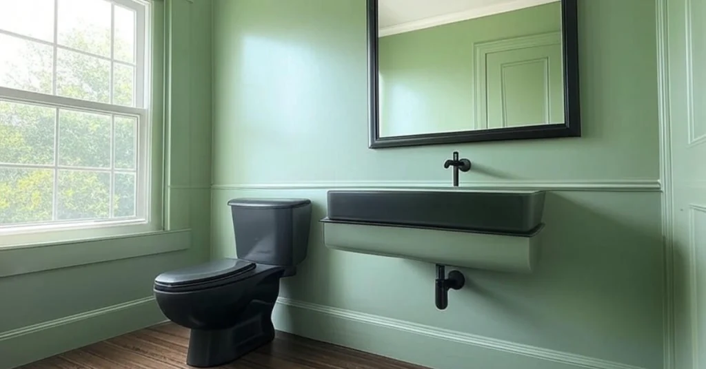 Sage Green and Black for Bold Contrast