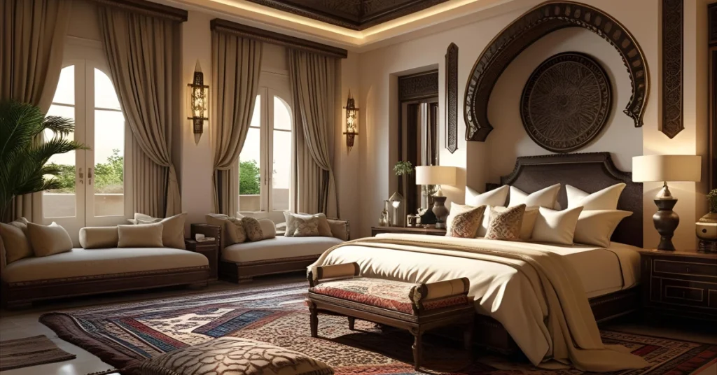 Luxe Moroccan Bedroom