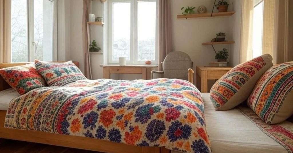 Small Bohemian Bedroom