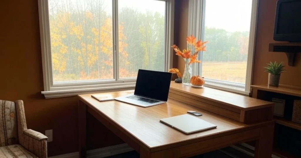Cozy Fall Office Ideas for Small Spaces