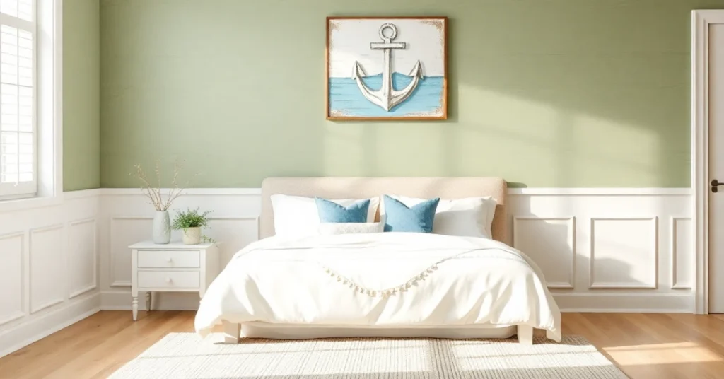 Coastal Sage Green Bedroom