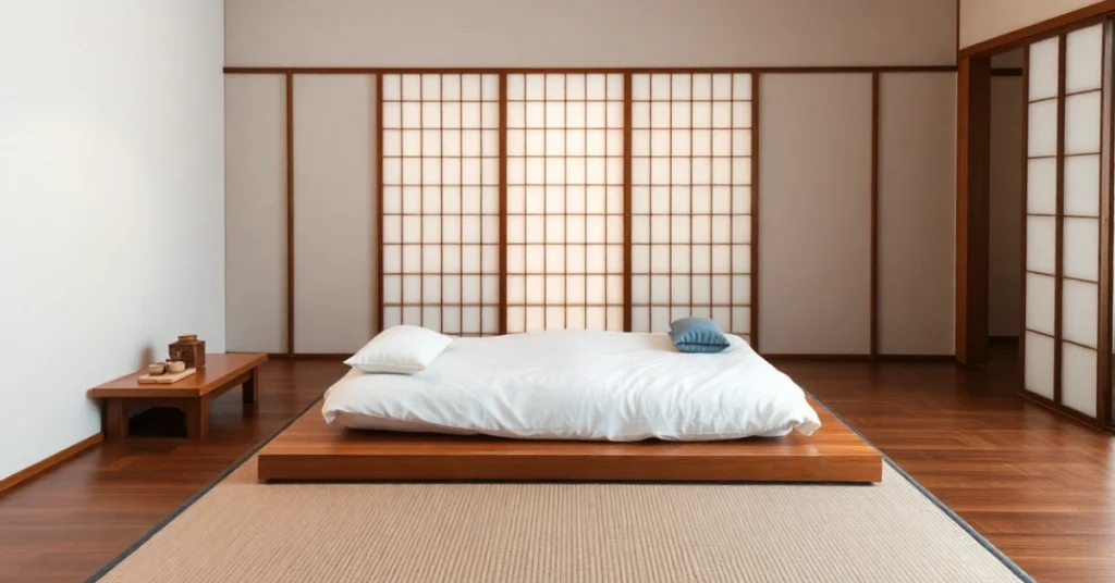 Spacious Japanese Bedroom