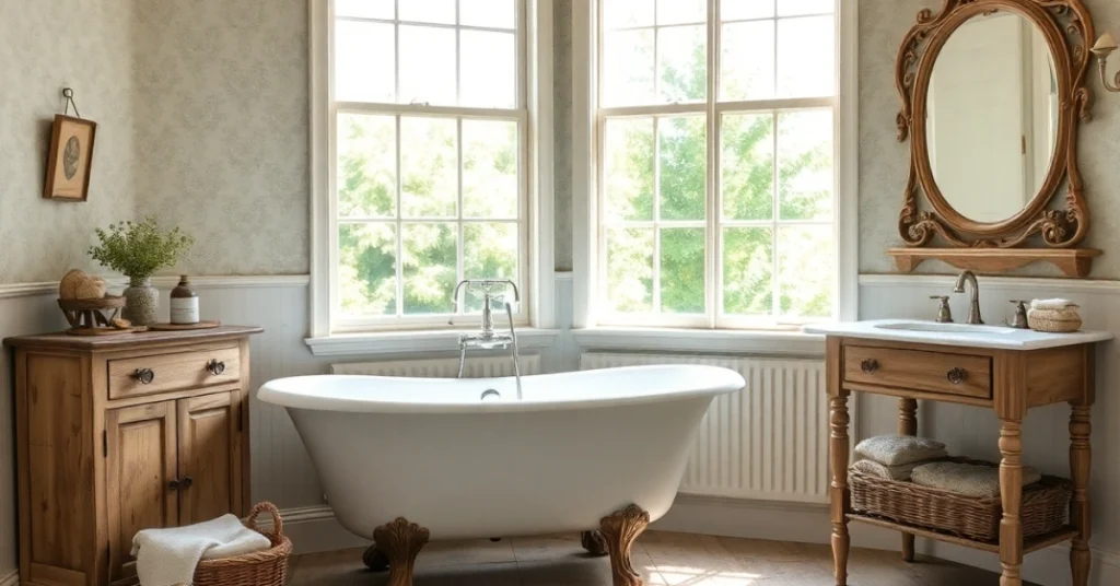 What Defines an English Countryside Bathroom?