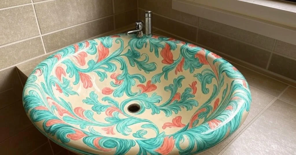 Use a Patterned Sink for a Unique Touch