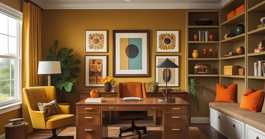Characteristics of Nostalgic 70s Home Office Designs