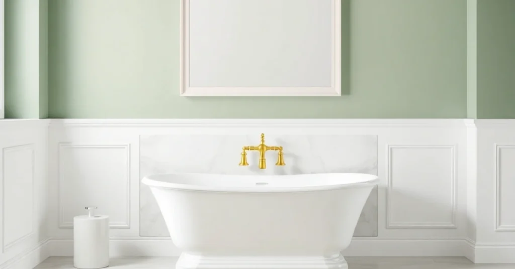 Sage Green Accent Wall for Subtle Drama