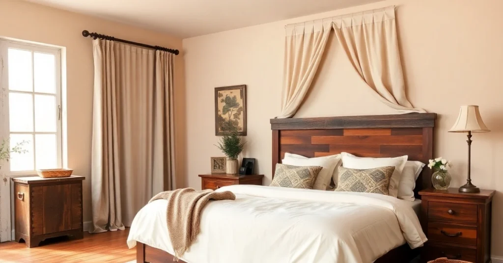 Color Palette for a Rustic Bedroom