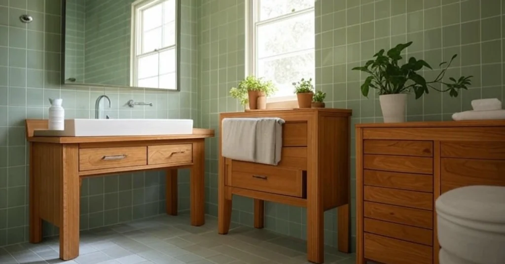 Sage Green and Wood for a Natural Vibe