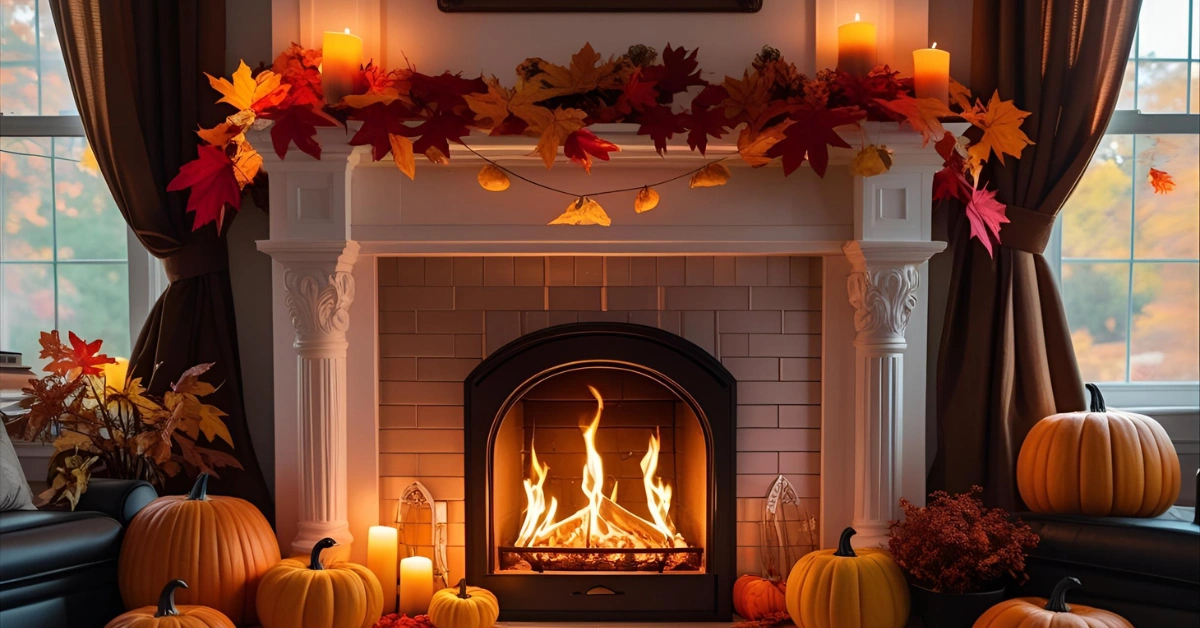 35 Enchanting Fall Fireplace Decor ideas