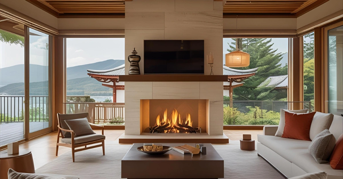 13 Stunning Japandi Fireplace Design Ideas