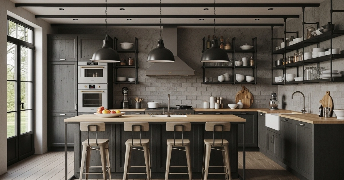 Industrial Kitchen Design: 13+ Bold & Functional Ideas