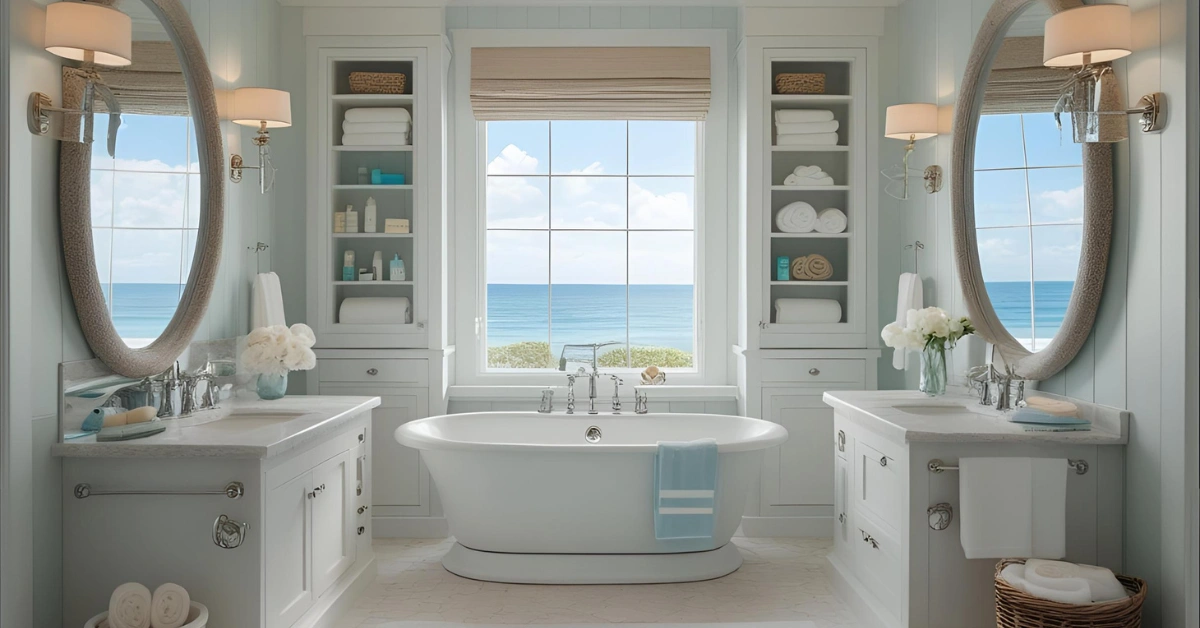 30 Beautiful Coastal Bathroom Ideas for a Relaxing Oasis