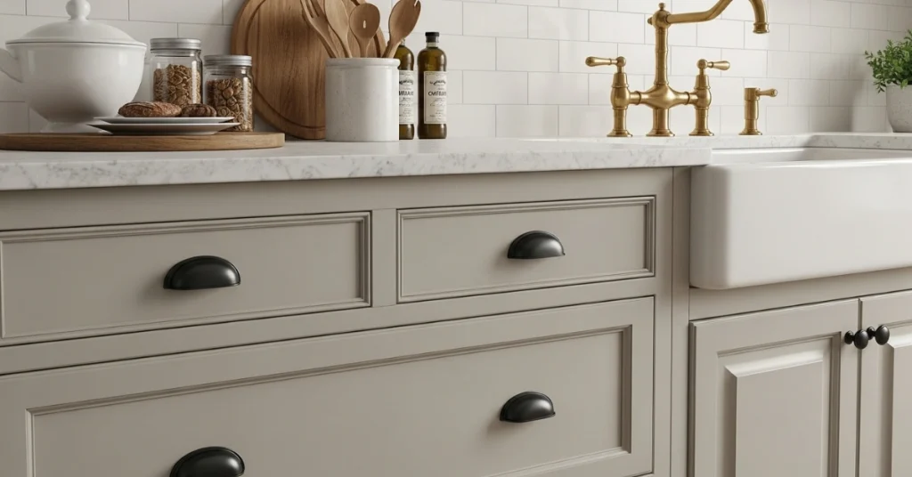 Use Rustic Hardware for Cabinets and Drawers