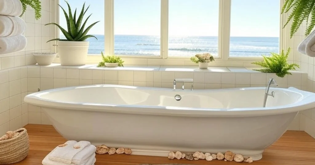 Incorporating Plants in Coastal Bathrooms