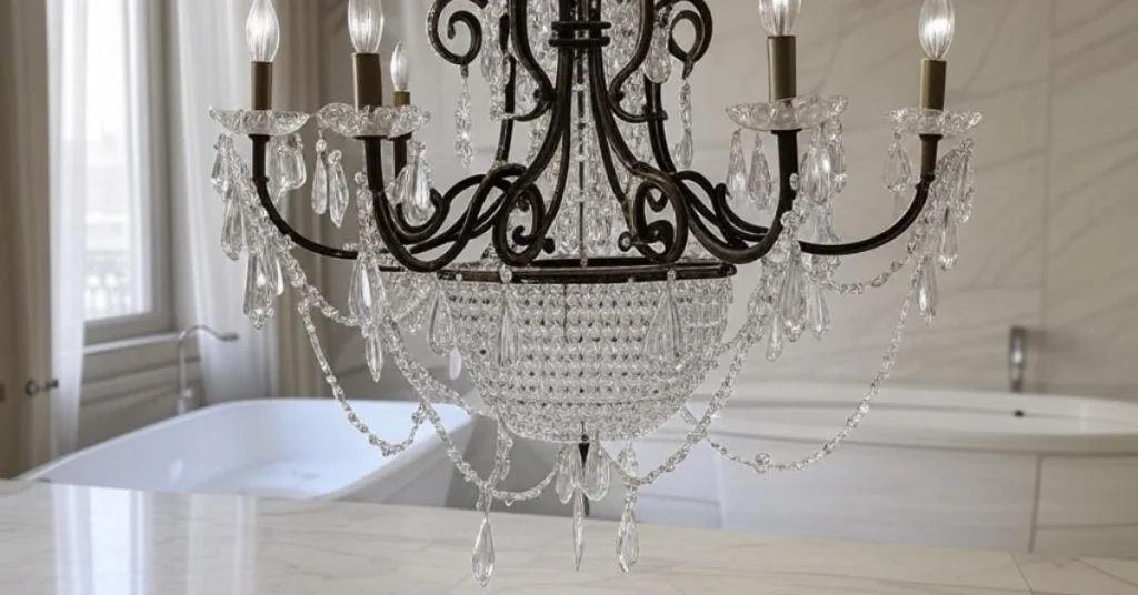 Install a Crystal Chandelier