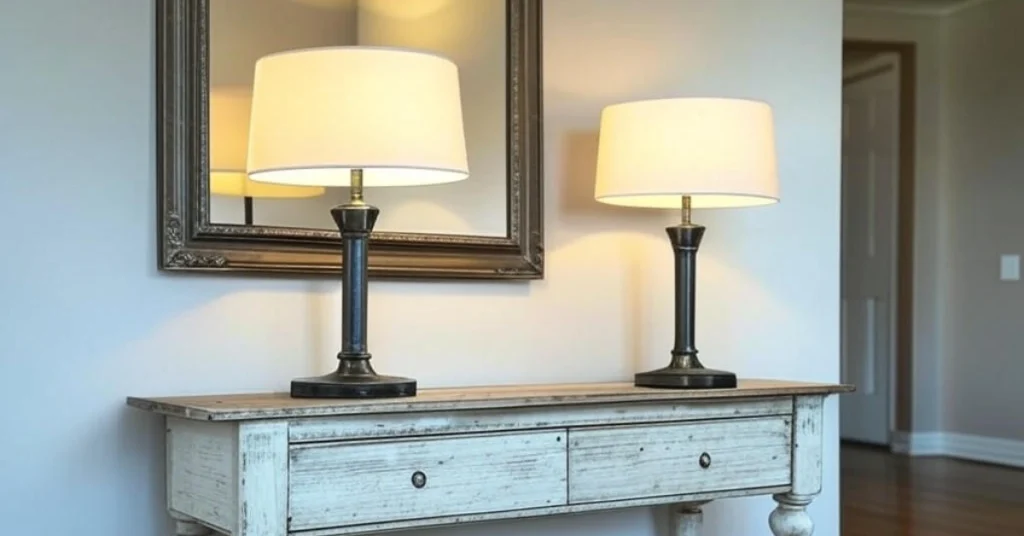 Table Lamps on Consoles