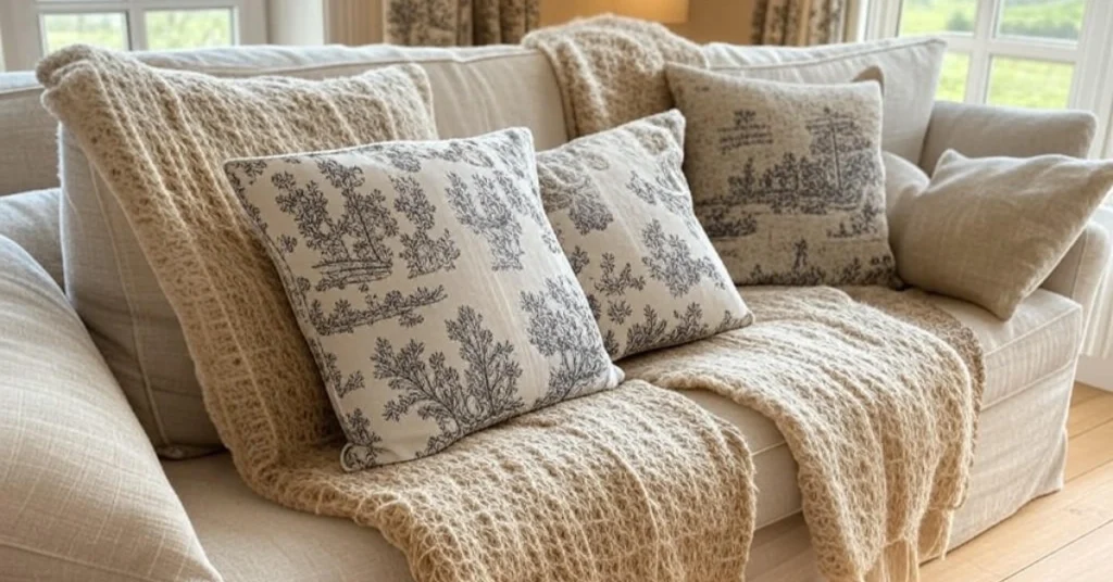 Textiles and Fabrics in French Country Interiors