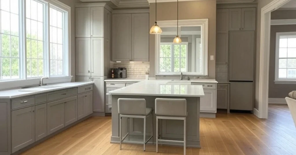 Open-Plan Neutral Kitchen