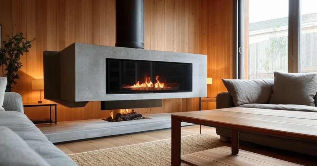 Floating Concrete Hearth