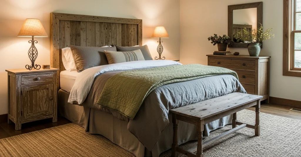 Bedroom: A Rustic Retreat for Rest