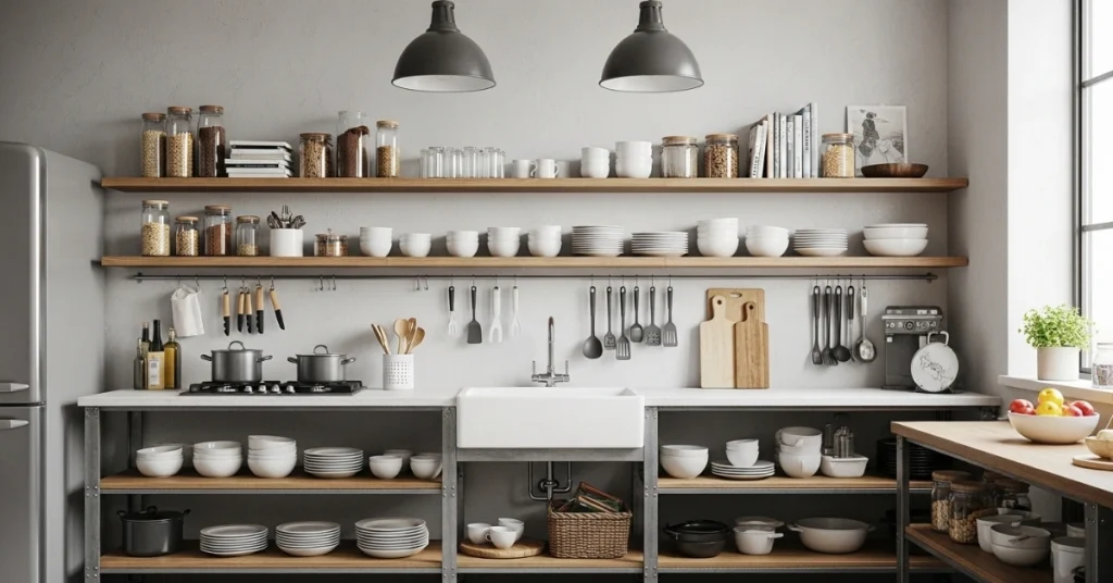Open Shelving and Storage