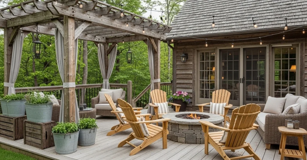 Patio or Deck: Extending Rustic Charm Outdoors