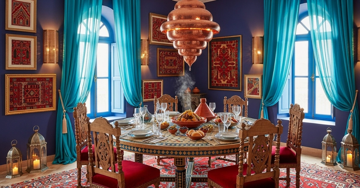 11 Vibrant Moroccan Dining Room Design Ideas and Inspiration