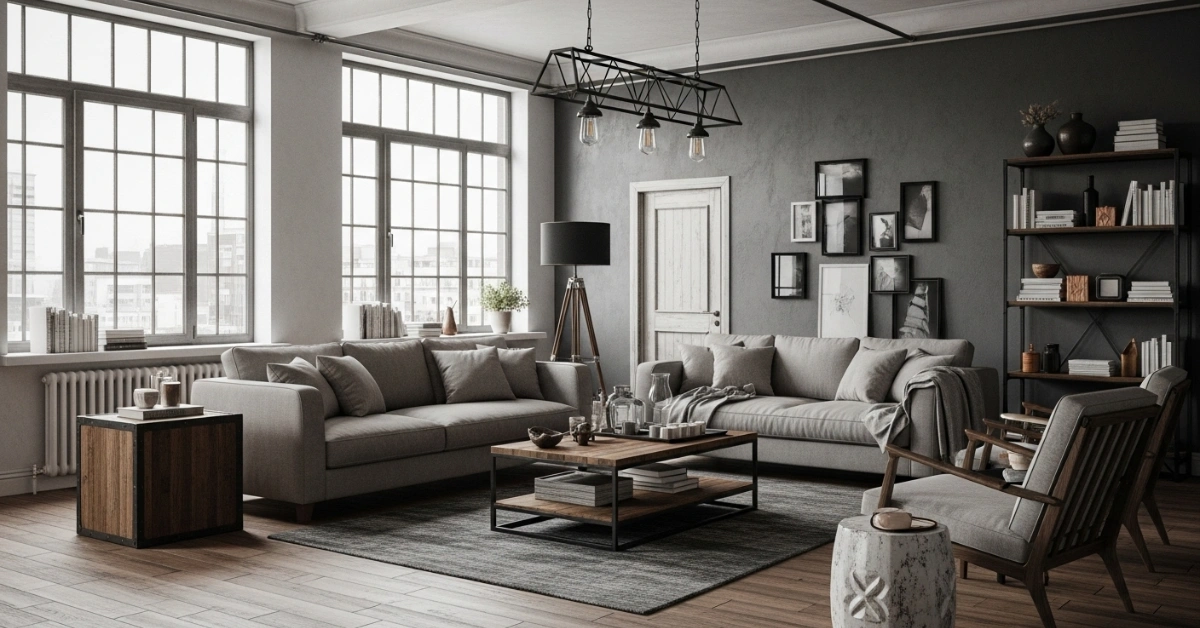 27 Inspiring Industrial Living Room Design Ideas
