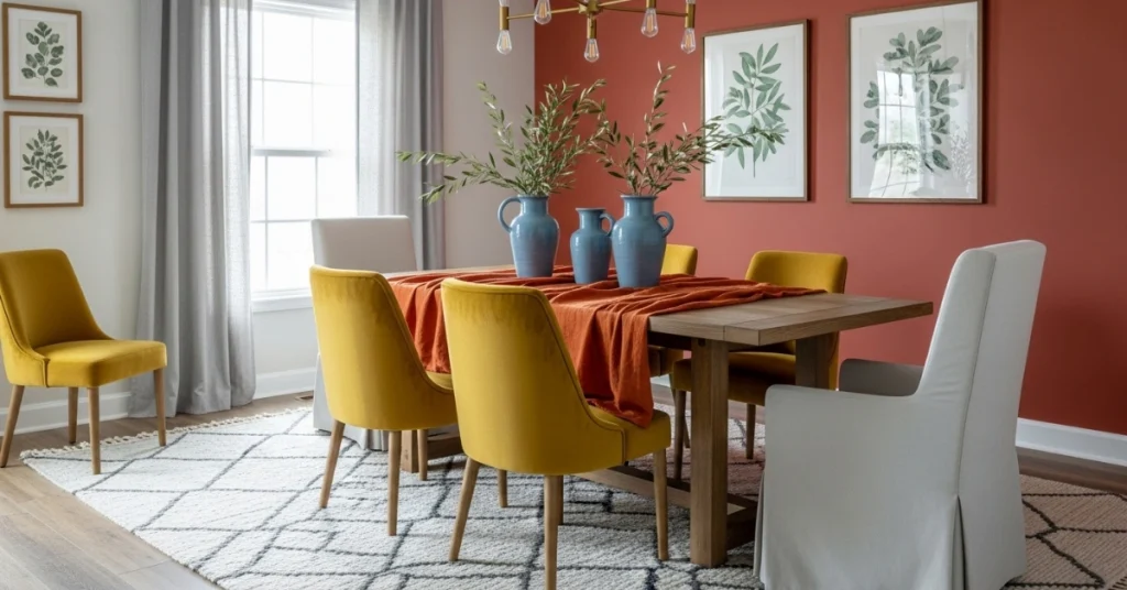 Color and Texture in Dining Room Inspiration