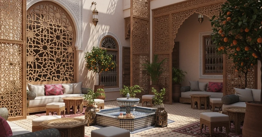 Incorporate Wooden Lattice Screens