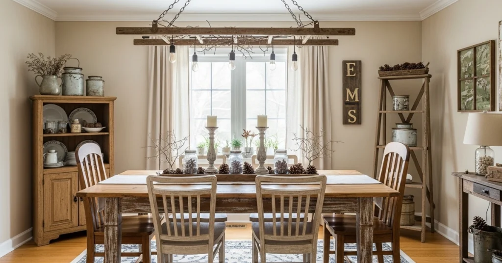 Budget-Friendly Rustic Dining Room Ideas