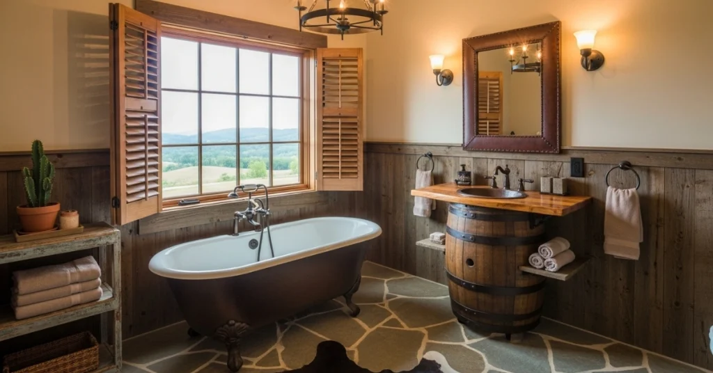 Calming Ranch Bathroom Design