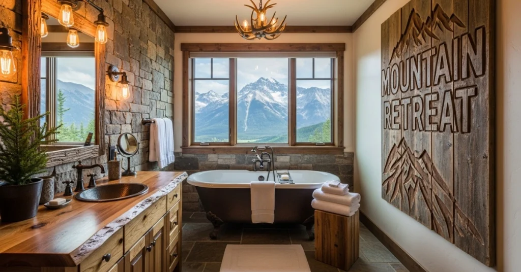 Mountain Bathroom Ideas for a Cozy Retreat