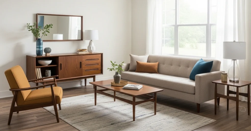 Budget-Friendly Tips for a Mid-Century Modern Living Room