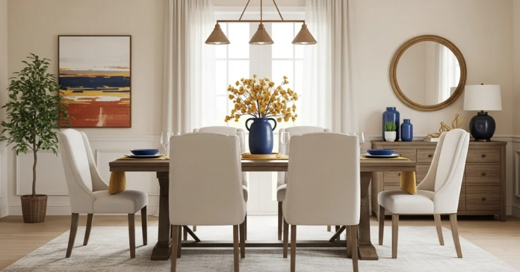 Color Palette for a Mediterranean Dining Room
