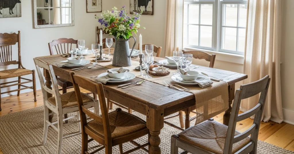Cozy Farmhouse Dining Room Inspiration
