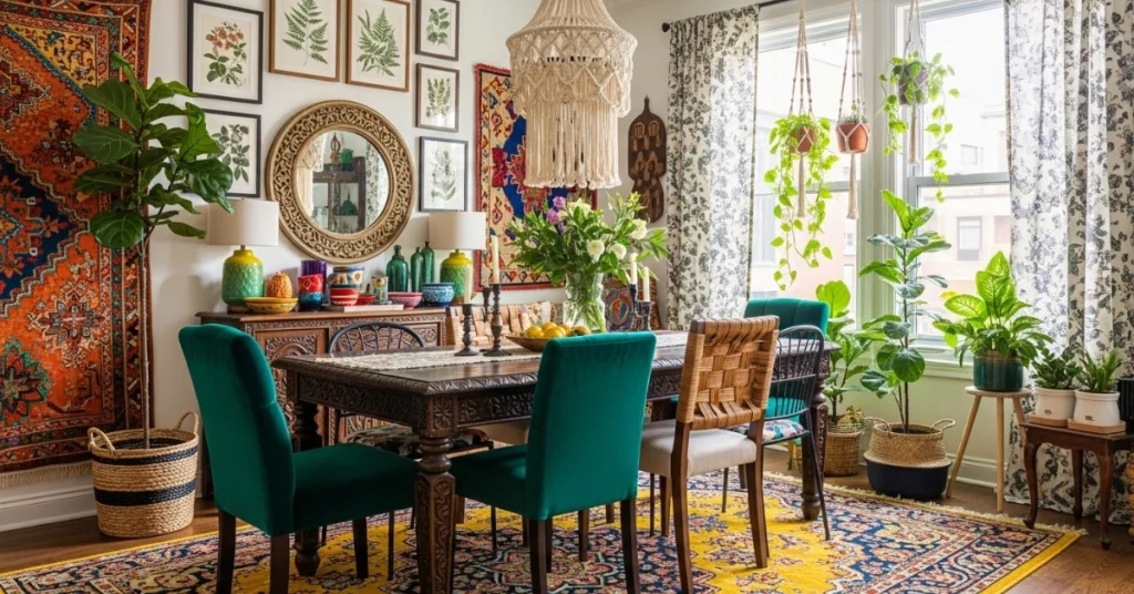 Bohemian Dining Room Inspiration