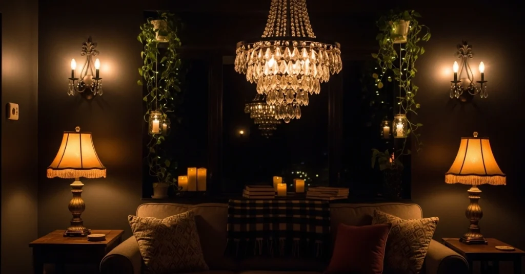 Lighting Ideas to Warm the Shadows for Your Dark Cottagecore Living Room