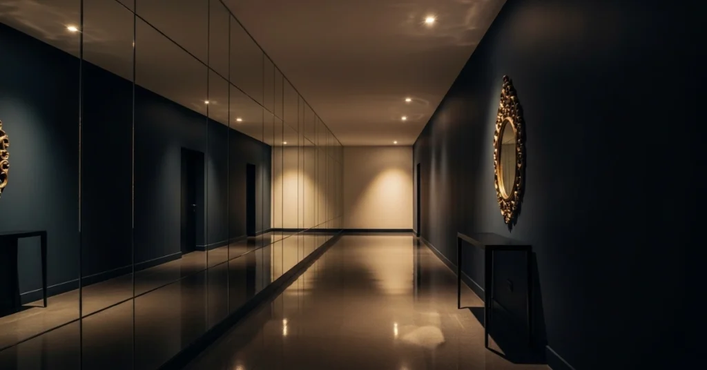 Mirrored Wall Panels for Drama