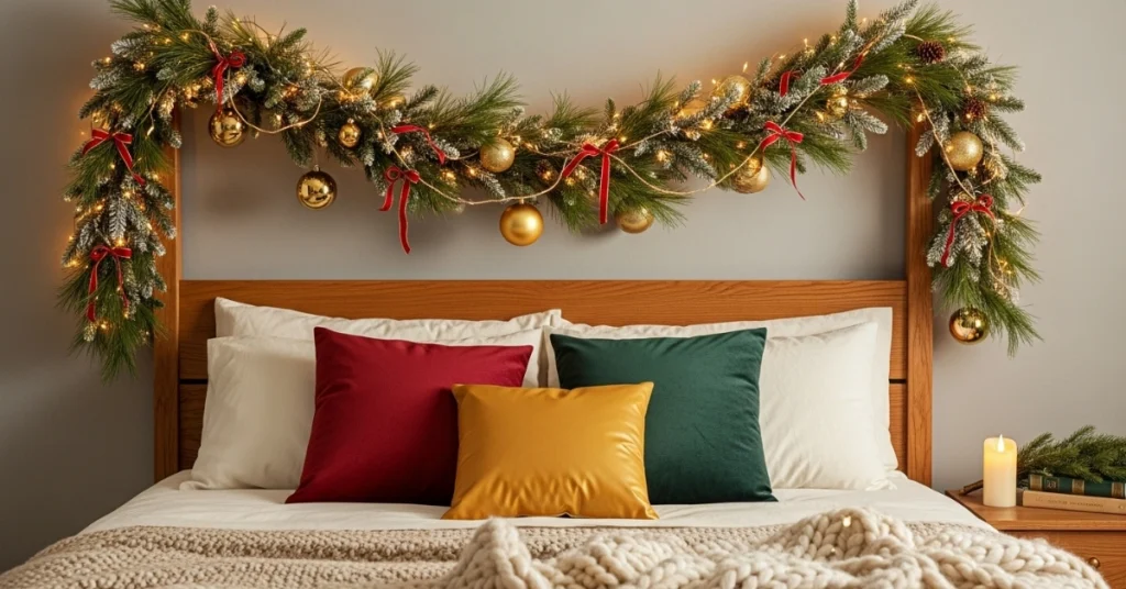 DIY Christmas Bedroom Decor Projects: Evergreen Garland