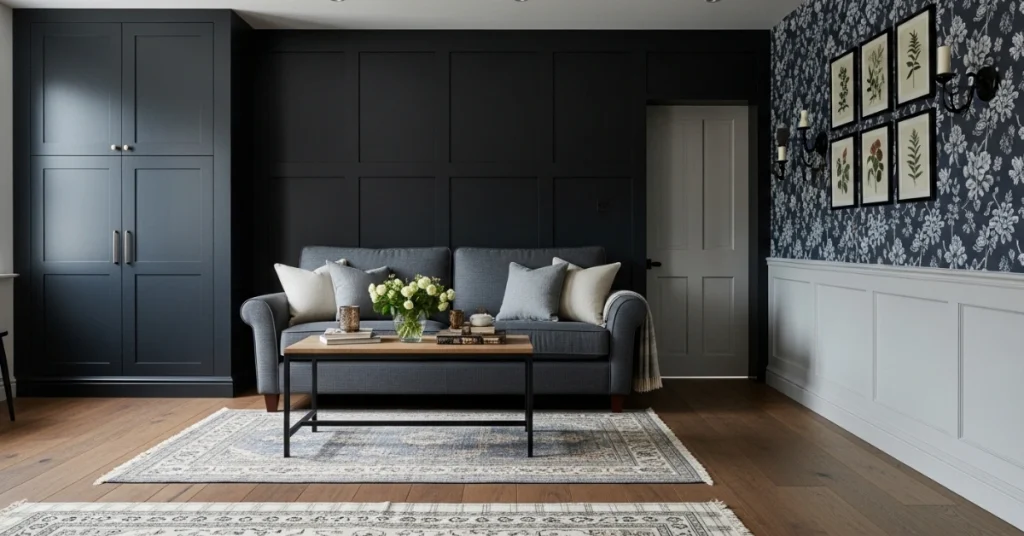 Wall and Floor Treatments for Your Dark Cottagecore Living Room