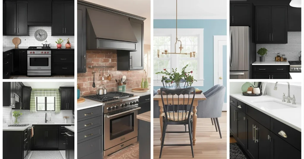 Inspiration Gallery: Black Kitchen Cabinet Ideas